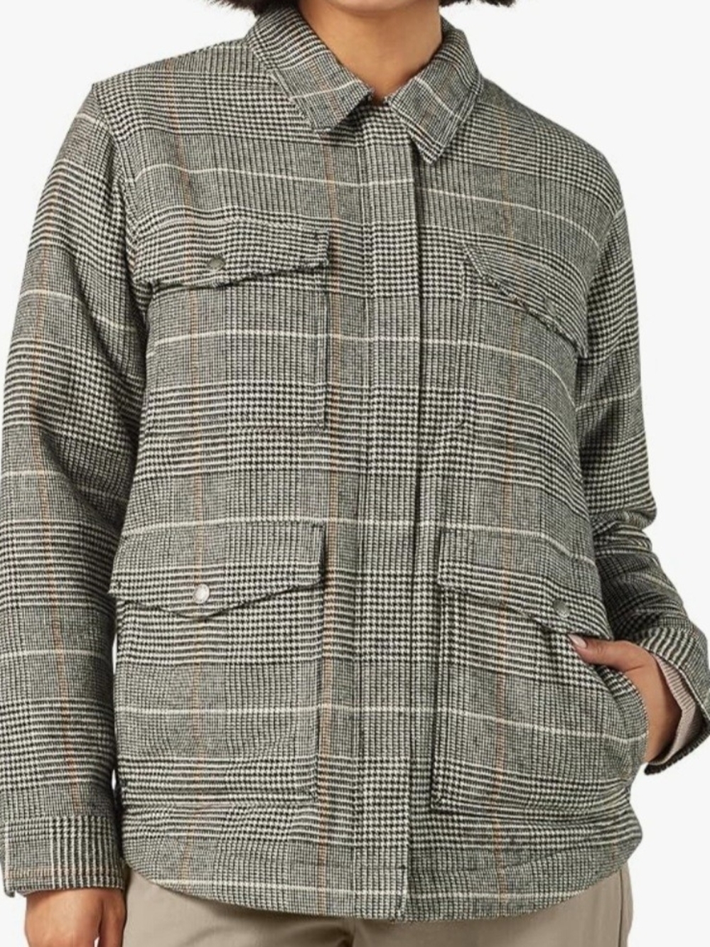 Dickies Women's Sherpa Lined Flannel Chore Coat Size L